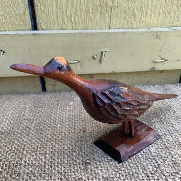 Vintage Carved Wooden Coastal Bird Mid Century - Picture 2 of 4